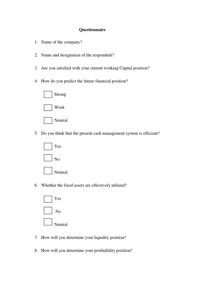 questionnaire Dairy Farming Dairy
