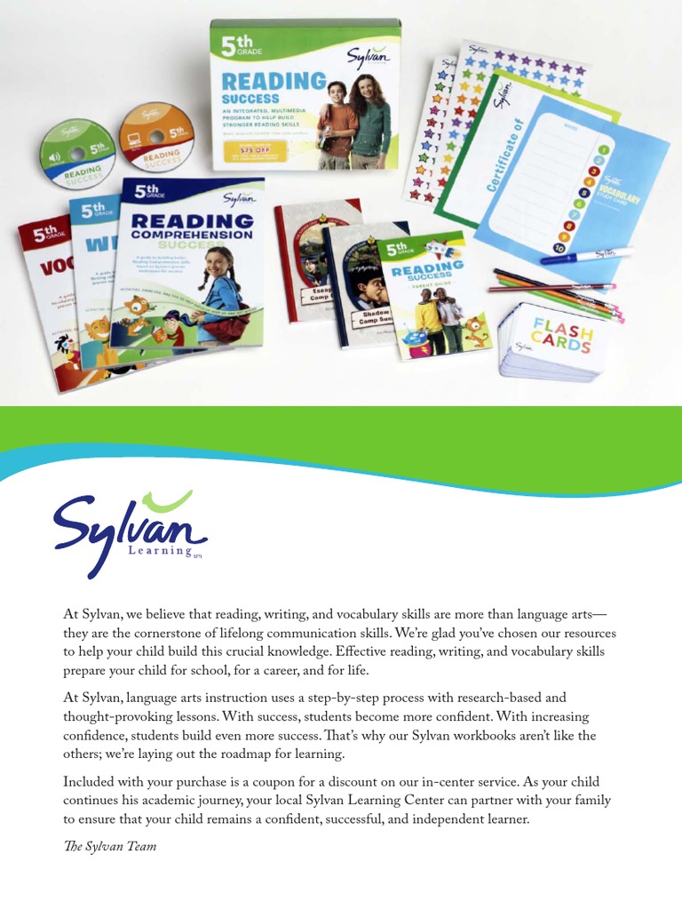 Fifth Grade Reading Success Complete Learning Kit By Sylvan - 