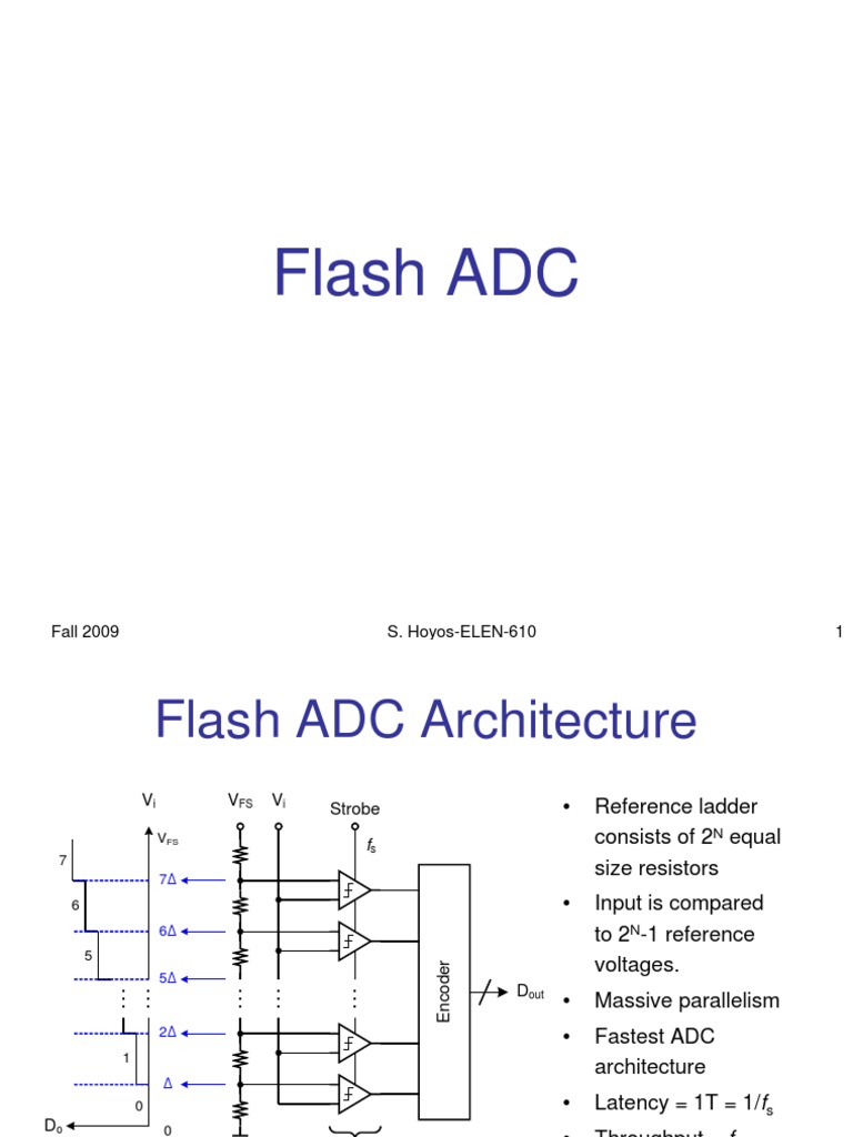 Flash ADC PDF Analog To Digital Converter Digital Electronics