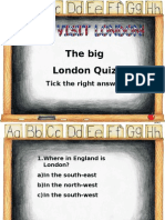 The Big London Quiz: Tick The Right Answer