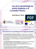 Contribuciones de La Metodología de Investigación Feminista A La Grounded Theory