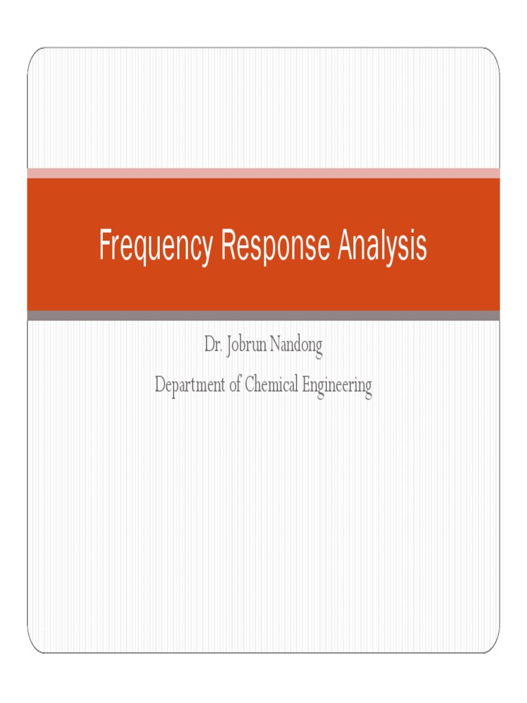 Frequency Response | PDF | Systems Theory | Telecommunications Engineering