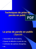 Present Prendre La Parole en Public