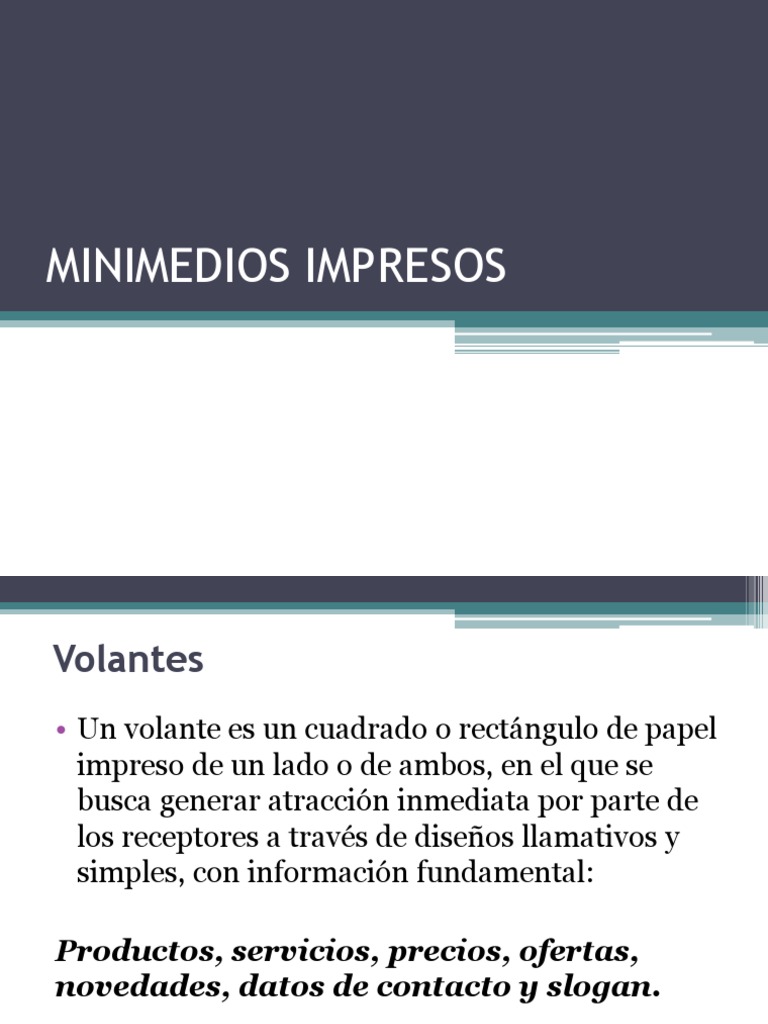 Minimedios Impresos para Mis Alumnos | PDF | Póster | Escritura