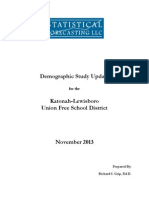 Demographic Study On Katonah-Lewisboro Area, November 2013