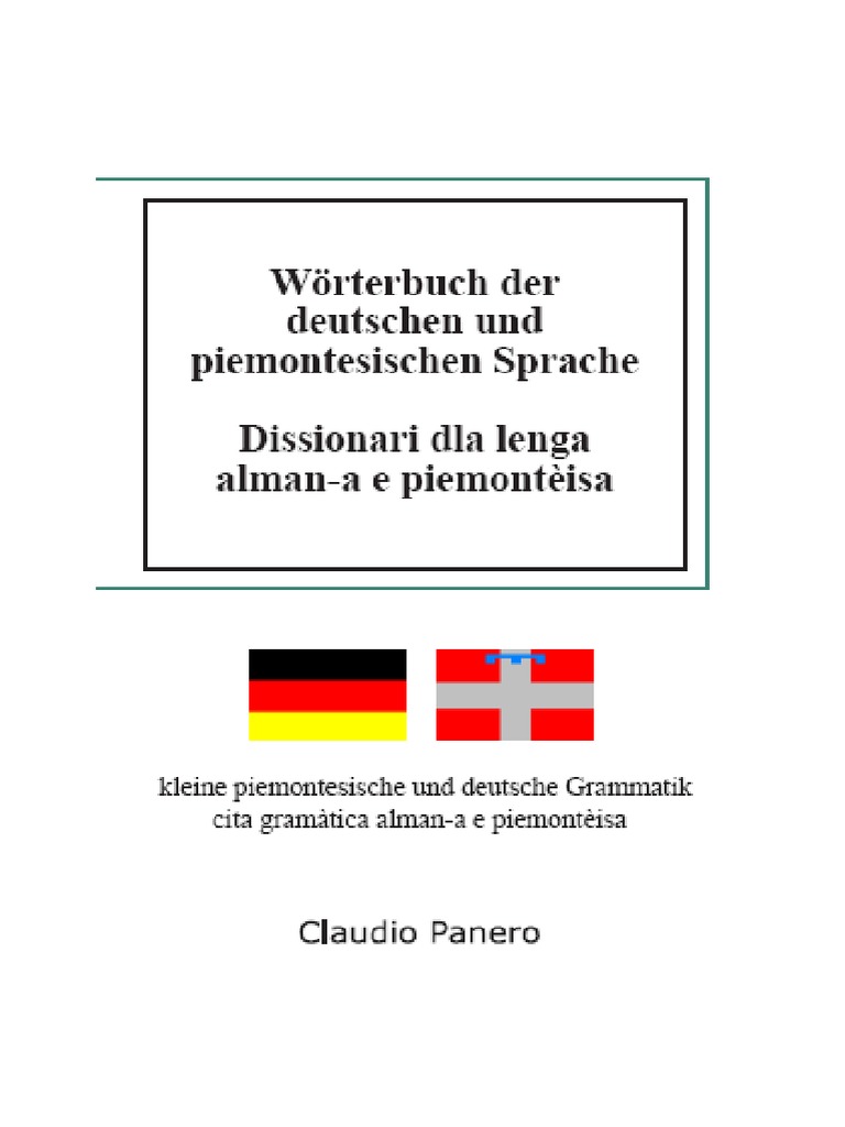 Free German Piedmontese Dictionary