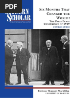 Peacemakers SIX MONTHS THAT
CHANGED THE WORLD:
THE PARIS PEACE
CONFERENCE OF 1919. Margaret MacMillan