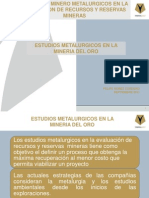 5 - F Nuñez - Estudios Metalurgicos Mineria Del Oro PDF