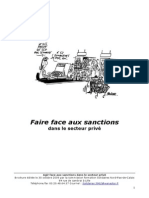 Brochure Faire Face Aux Sanctions