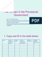 Welch 5. the Men in the Provisional Government