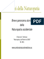 Sintesi Storia Naturopatia