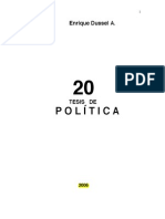 Enrique Dussel 20 Tesis de Politica