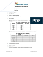 Open Office Calc Guidelines