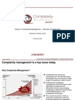 Complexity Management Study Results Sent Internally