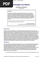 Investigate Your Options