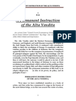 The Alta Vendita (A Permanent Instruction)
