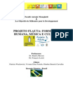 Projeto Flauta ensina música a crianças