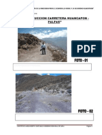 Panel Fotografico - Construccion Carretera Huancapon - Palpas