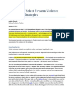 Summary of Select Firearm Violence Prevention Strategies---gun registration and confiscation