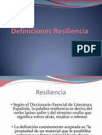 Resiliencia, Grupo 1