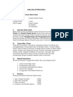 Analisis Sistem Sosial