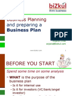 Business Planning: and Preparing A