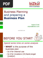 Business Planning: and Preparing A