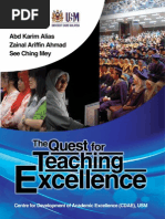 Download The Book the Quest for Teaching Excellence by Cdae Usm SN185618587 doc pdf