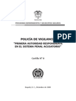 Cartilla No.8 Primer Autoridad Respondiente en El Sistema Penal Acusatorio