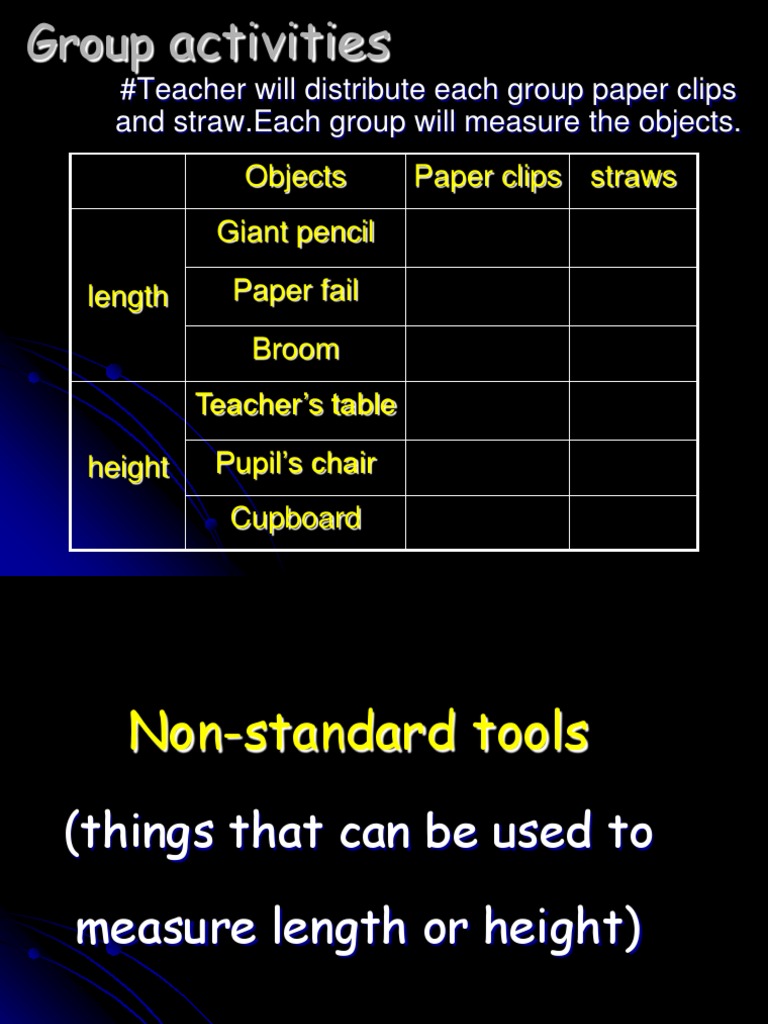 Measuring Length and Height Activities | PDF | Home & Garden