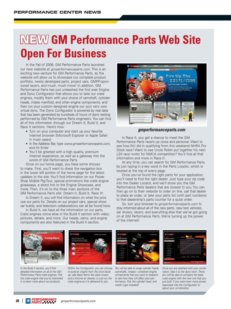 Fascinating Gm Performance Parts Catalog Pdf Gallery