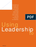 Using Leadership to Implement Leadership