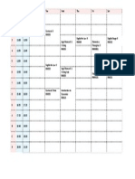 Spring 2012 Time Table