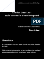 Teele Pehk: Estonian Urban Lab - Social Innovator in Urban Development