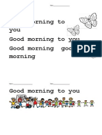 Good Morning To You (Writing Skill)