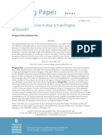 Working Paper: The Services Sector in Asia: Is It An Engine of Growth?