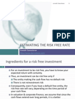 Estimating The Risk Free Rate: Aswath Damodaran