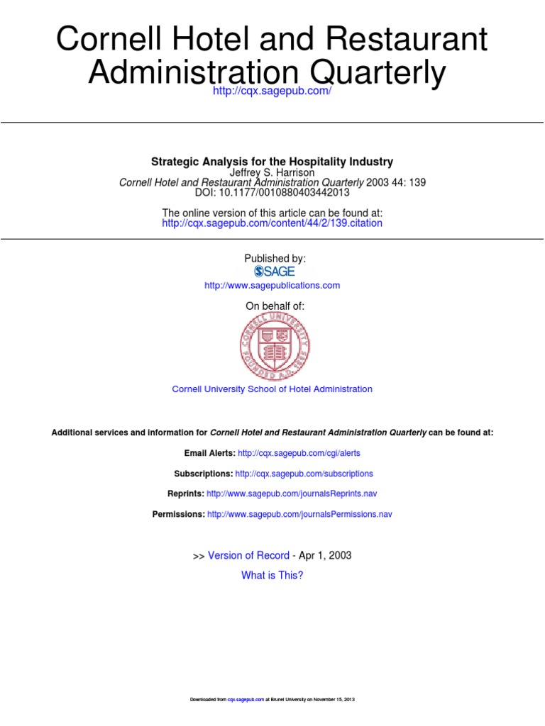 What Is Hotel And Restaurant Administration