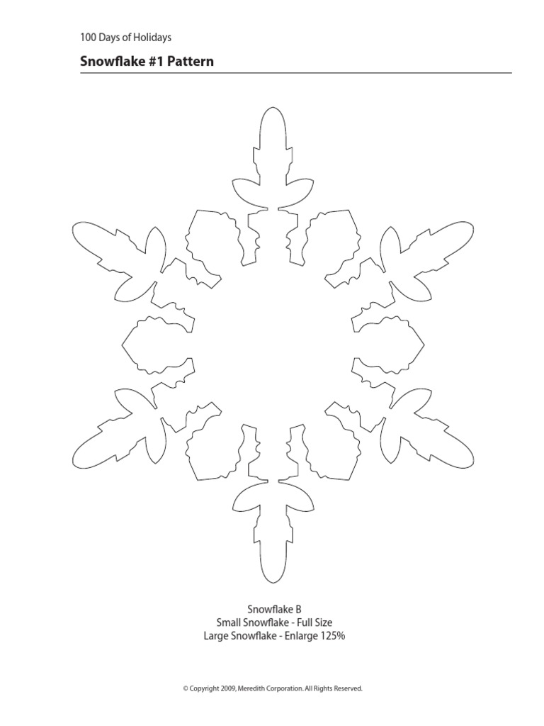 Snowflake 2 Pattern | PDF | Home & Garden