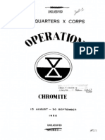 Operation Chromite Inchon Landing x Corps Report Oct 1950