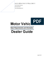 Minnesota DVS Motor Vehicle Dealer Guide