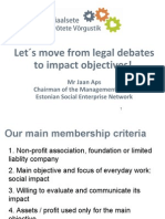 Jaap Aps: Let S Move From Legal Debates To Impact Objectives!