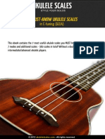 24 Must Common Ukulele Scales Modes Soprano C Tuning GCEA