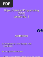 Object Oriented Programming (OOP) - CS304 Power Point Slides Lecture 03