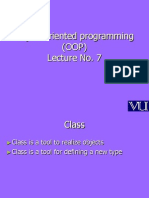 Object Oriented Programming (OOP) - CS304 Power Point Slides Lecture 07