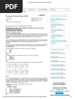 Accenture Placement Paper Whole Testpaper 29598