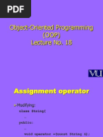Object Oriented Programming (OOP) - CS304 Power Point Slides Lecture 18