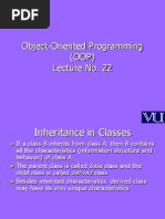 Object Oriented Programming (OOP) - CS304 Power Point Slides Lecture 22