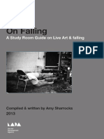 On Falling: A Study Room Guide On Live Art & Falling