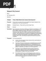 Friars Walk - Newport council funding report